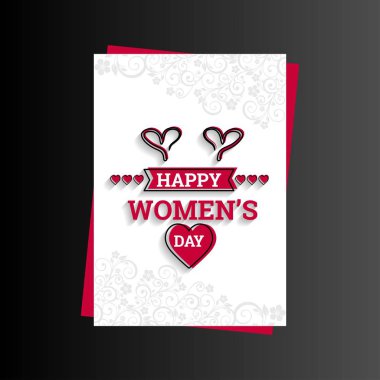 8 Mart Dünya Kadınlar Günü backgr ile logo vektör tasarımı