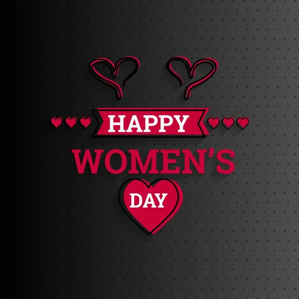 3 월 8 일 세계 여성의 날 backgr와 로고 벡터 디자인 — 스톡 벡터