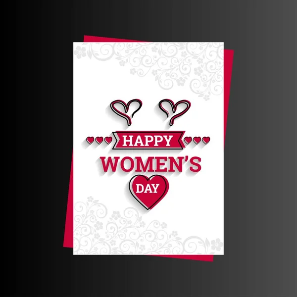 8 Mart Dünya Kadınlar Günü backgr ile logo vektör tasarımı — Stok Vektör