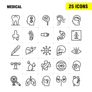 İş hattı Icons Set için Infographics, mobil Ux/UI Kit ve baskı tasarımı. Şunları içerir: Avatar, sohbet, mesaj, konuşma, Laptop, pasta grafik, bilgisayar, koleksiyonu Modern Infographic Logo ve piktogram. -Vektör