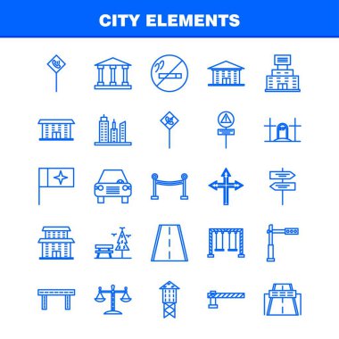 Şehir öğeleri satır Icons Set Infographics, mobil Ux/UI için Kit ve baskı tasarımı. Şunları içerir: Sessiz hoparlör, ses, sessiz, hoparlör, hoparlör, ses, medya, Eps 10 - vektör