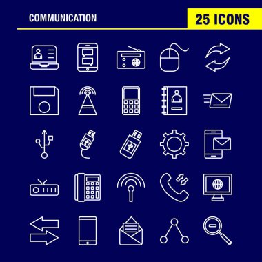 İletişim hattı Icons Set için Infographics, mobil Ux/UI Kit ve baskı tasarımı. Şunları içerir: Arama, arama, telefon, saat, sinyalleri, kule, ağ, iletişim, koleksiyon Modern Infographic Logo ve piktogram. -Vektör