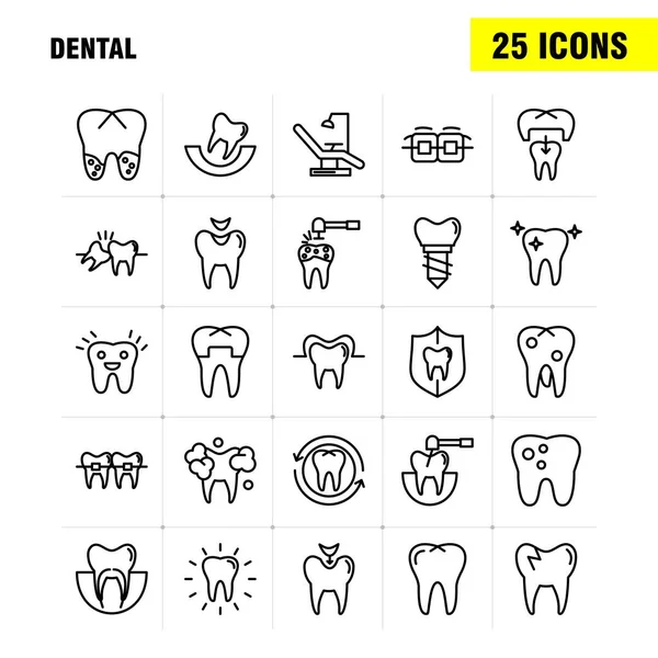 Orvosi Vonal Ikonok Beállítása Infographics Mobil Kit Nyomtatott Design Következők — Stock Vector