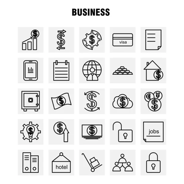 Set Icone Della Linea Comunicazione Infografica Kit Mobile Design Stampa — Vettoriale Stock