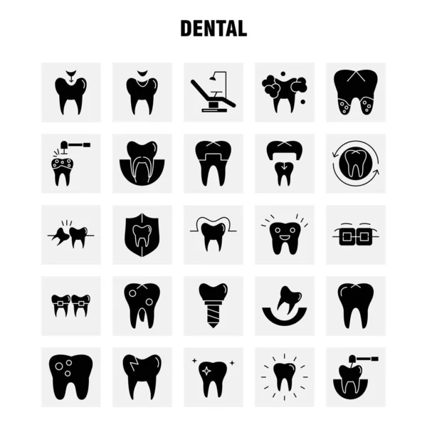 Medical Solid Glyph Icons Set Infographics Mobile Kit Print Design — стоковый вектор