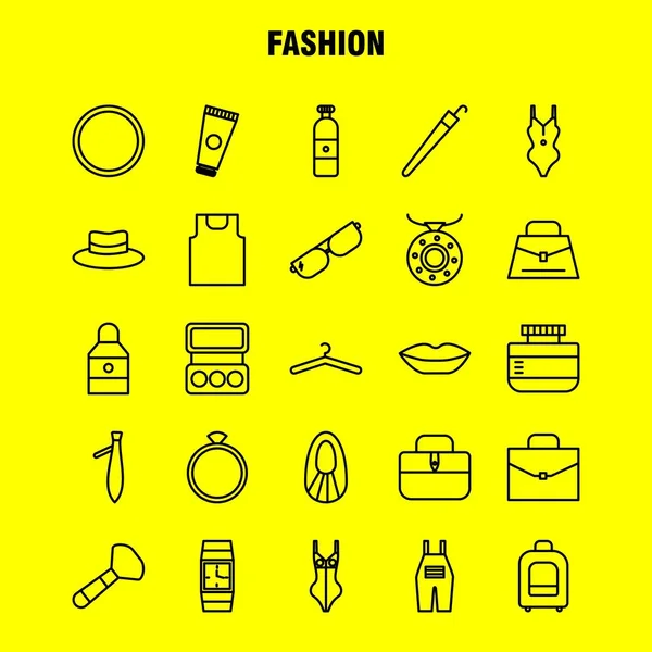 Symbole Der Modelinie Für Infografik Mobiles Kit Und Printdesign Gehören — Stockvektor