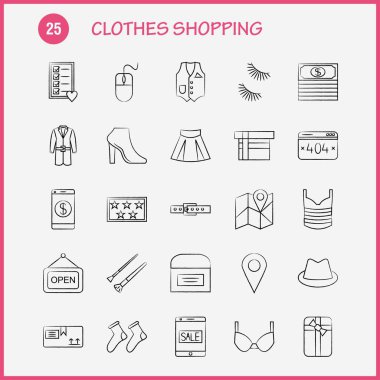 İç tasarım el çekilmiş Icons Set için Infographics, mobil Ux/UI Kit ve baskı tasarımı. Şunları içerir: Kova, su kovası, küvet, tuvalet, Fan, elektronik, elektrik Eps 10 - vektör