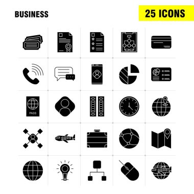 İş sağlam karakteri simgeler için Infographics, mobil Ux/UI K ayarla