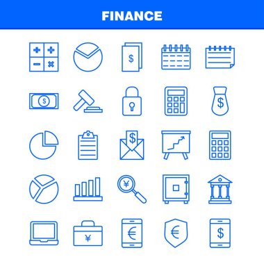 Finans satır Icons Set Infographics, mobil Ux/UI için Kit ve baskı tasarımı. Şunları içerir: Dolar, para, para, çiçek, satış, bulut, indirim, Satılık koleksiyonu Modern Infographic Logo ve piktogram. -Vektör