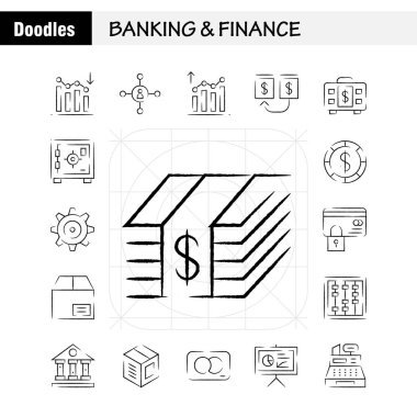 El çekilmiş Icon Pack için tasarımcılar ve geliştiriciler bankacılık. Analiz, mali, grafik, rapor, aşağı, hiyerarşi, yönetim, organizasyon, vektör simgeleri