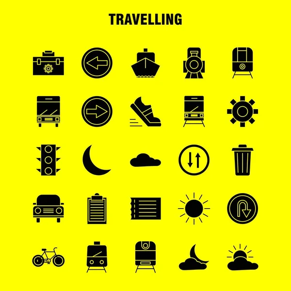 Web, baskı ve mobil Ux/UI için sağlam karakter simgesi seyahat seti. Gibi: araç kutusu, kutu, yapılandırma, ayar, ayarları, dişli, korumak, ayar, piktogram paketi. -Vektör