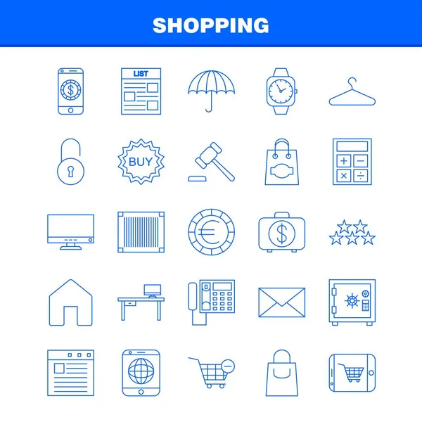 Web, baskı ve mobil Ux/UI için satırı simgesi alışveriş Kit. Gibi: Noel, parti, yıldız, kış, kilidi, kilit, güvenli, güvenlik, piktogram paketi. -Vektör