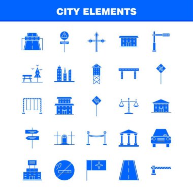 Şehir öğeleri katı glif Icons Set için Infographics, mobil Ux/UI Kit ve baskı tasarımı. Şunları içerir: Sessiz hoparlör, ses, sessiz, hoparlör, hoparlör, ses, medya, Eps 10 - vektör