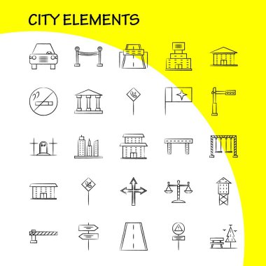 Şehir öğeleri elle çizilmiş Icons Set için Infographics, mobil Ux/UI Kit ve baskı tasarımı. Şunları içerir: Sessiz hoparlör, ses, sessiz, hoparlör, hoparlör, ses, medya, Eps 10 - vektör