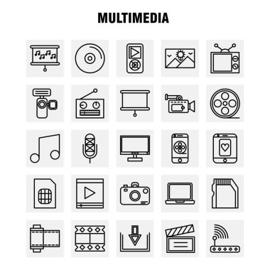 Restoran hattı Icons Set için Infographics, mobil Ux/UI Kit ve baskı tasarımı. Şunları içerir: Topuz, yemek, yemek, Kahvaltı, Avogadro, gıda, meyve, yemek, Eps 10 - vektör