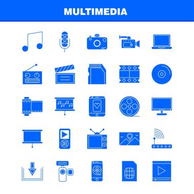 Restoran katı glif Icons Set için Infographics, mobil Ux/UI Kit ve baskı tasarımı. Şunları içerir: Topuz, yemek, yemek, Kahvaltı, Avogadro, gıda, meyve, yemek, Eps 10 - vektör