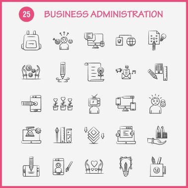 İşletme el çekilmiş Icons Set için Infographics, mobil Ux/UI Kit ve baskı tasarımı. Şunları içerir: Bulut, yönlendirici, ağ, Internet, ok, odak, hedef, yön, koleksiyon Modern Infographic Logo ve piktogram. -Vektör