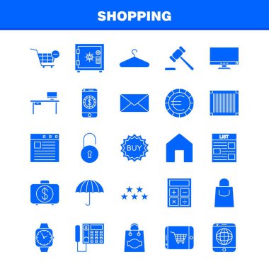 Web, baskı ve mobil Ux/UI için sağlam karakter simgesi alışveriş Kit. Gibi: Noel, parti, yıldız, kış, kilidi, kilit, güvenli, güvenlik, piktogram paketi. -Vektör