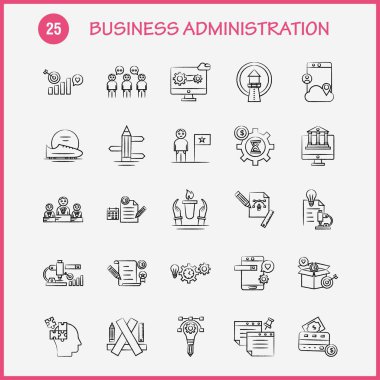 İşletme el çekilmiş Icons Set için Infographics, mobil Ux/UI Kit ve baskı tasarımı. Şunları içerir: Kalem, Smartphone, ölçek, vektör, kask, koruma, spor, Oyunlar, koleksiyon Modern Infographic Logo ve piktogram. -Vektör