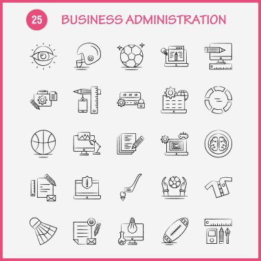 İşletme el çekilmiş Icons Set için Infographics, mobil Ux/UI Kit ve baskı tasarımı. Şunları içerir: Mektup, müzik, ses, ses, sertifika, derecesi, sertifika, eğitim, koleksiyonu Modern Infographic Logo ve piktogram. -Vektör