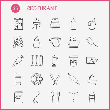 Elle çizilmiş simgeler seyahat ayarlamak için Infographics, mobil Ux/UI Kit ve baskı tasarımı. Şunları içerir: Ateş, alev, kimya, laboratuvar, harita, harita navigasyon, Eps 10 - vektör harita