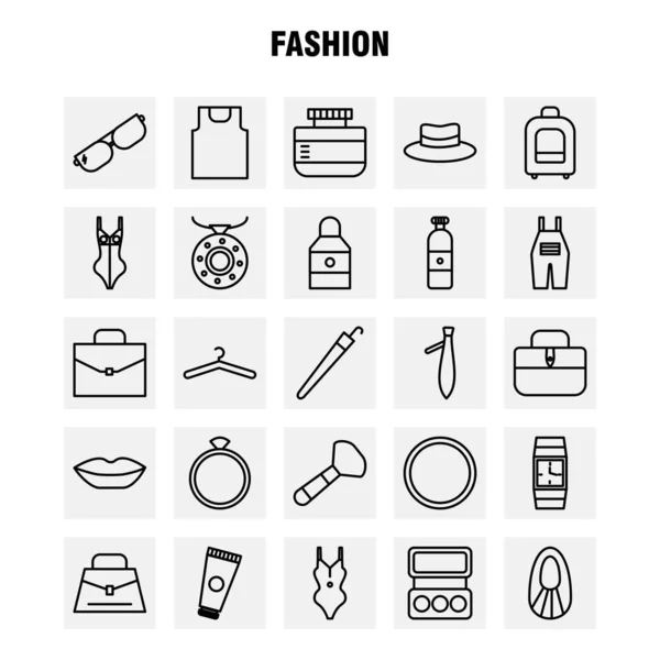 Symbole Der Modelinie Für Infografik Mobiles Kit Und Printdesign Gehören — Stockvektor