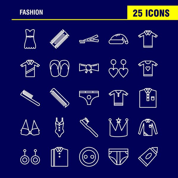 Fashion Line Icons Set For Infographics, Mobile UX/UI Kit And Print Design. Include: Watch, Time, Hours, Minutes, Camera, Photography, Click, Pictures, Collection Modern Infographic Logo and Pictogram. - Vector