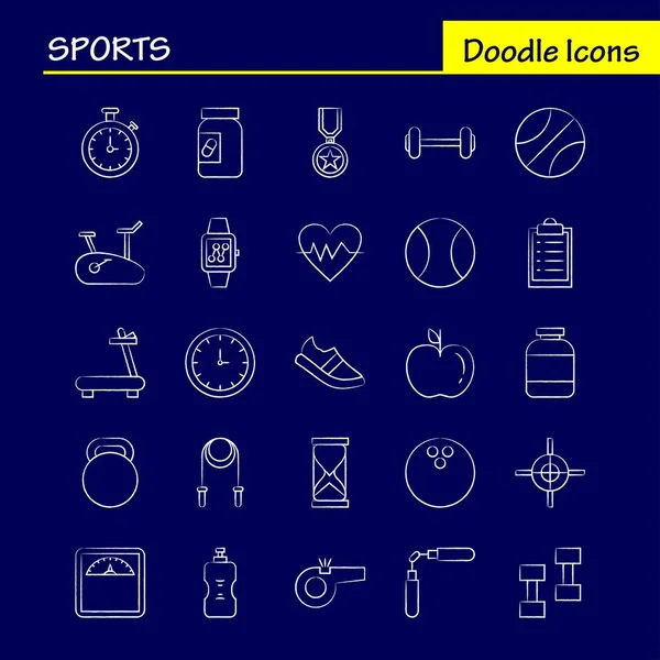 Icona Sport disegnata a mano per Web, Stampa e Mobile UX / UI Kit. Tale — Vettoriale Stock