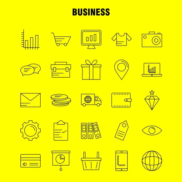 Business line icon für web, print und mobile ux / ui kit. wie: — Stockvektor