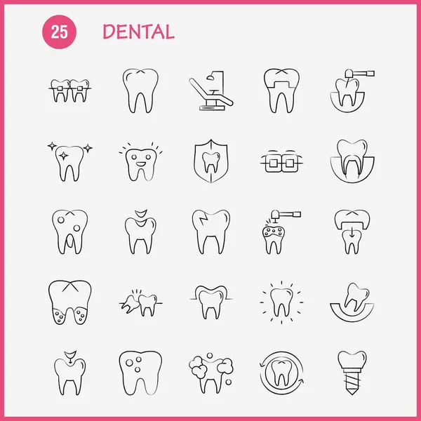 Conjunto Ícones Médicos Desenhados Mão Para Infográficos Kit Móvel Design — Vetor de Stock