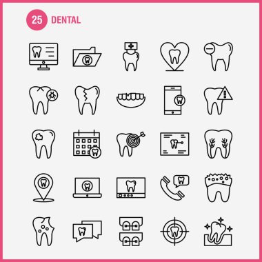 Diş hat simgelerini belirlemek için Infographics, mobil Ux/UI Kit ve baskı tasarımı. Şunları içerir: Diş, diş, diş hekimi, temiz, enfekte., diş, diş, koleksiyon Modern Infographic Logo ve piktogram. -Vektör