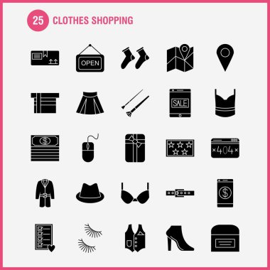 İç tasarım sağlam glif Icons Set için Infographics, mobil Ux/UI Kit ve baskı tasarımı. Şunları içerir: Kova, su kovası, küvet, tuvalet, Fan, elektronik, elektrik Eps 10 - vektör