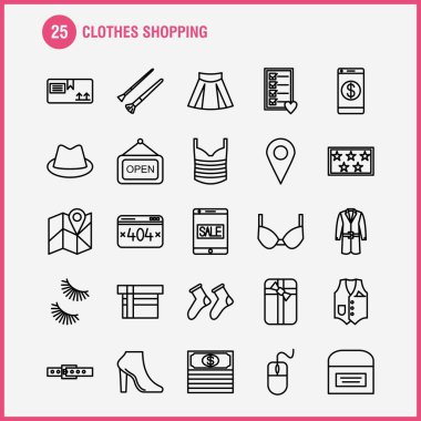 İç tasarım hat simgelerini belirlemek için Infographics, mobil Ux/UI Kit ve baskı tasarımı. Şunları içerir: Kova, su kovası, küvet, tuvalet, Fan, elektronik, elektrik Eps 10 - vektör