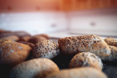 taze lezzetli ekmek ve ciabatta pişmiş gıda