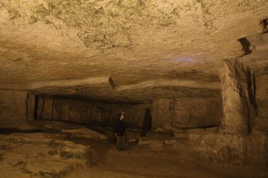 Tsidkiyagu Mağarası (Zedekiah) eski şehir ve Tapınak Dağı altında bulunan ocakların