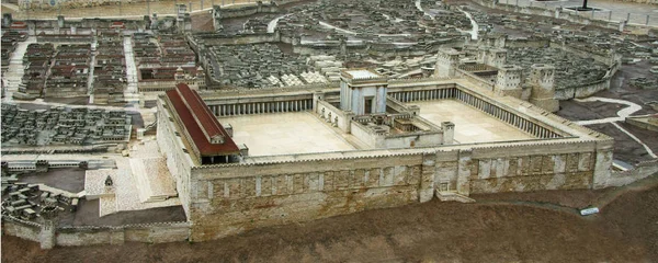 Model Second Temple Jerusalem Israel — Stock Photo, Image