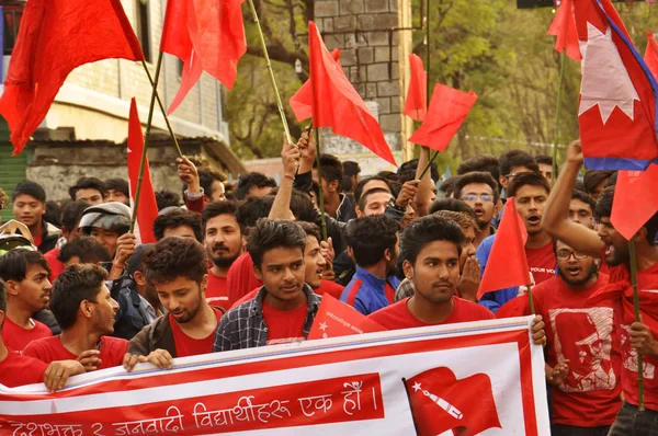 Estudiante Socialista Nepal — Foto de Stock