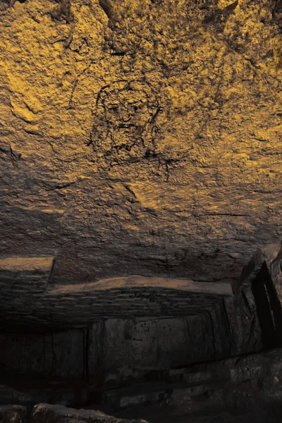 Cueva Tsidkiyagu Sedequías Imagen Cristo Techo — Foto de Stock