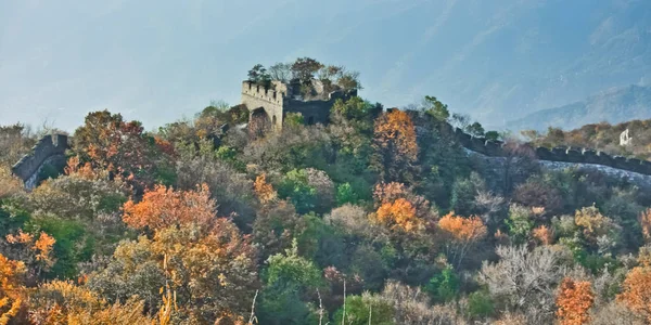 Tour Trouve Sur Site Abandonné Inédit Wallace Mur Chine Automne — Photo