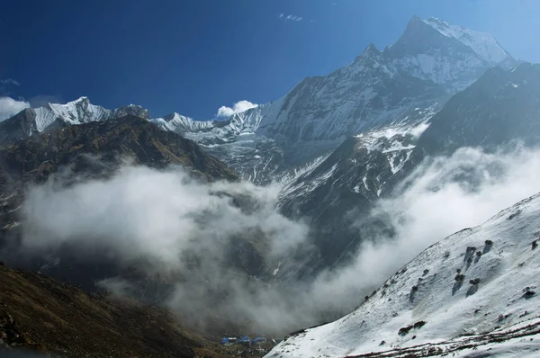 Путешествие Базовый Лагерь Аннапурна Непал — стоковое фото