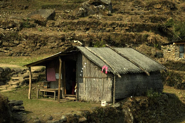Kindergarten.Trekking Annapurna temel kamp, Nepal.