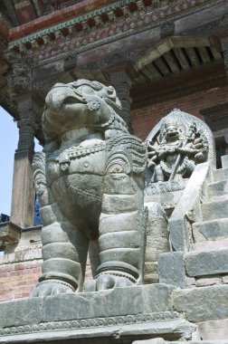 Stairsbhaktapur, Nepal: Nyatapole Tapınağı. Beş kat sayısı çatılı Tapınağı. Pagoda stil tapınak bulunan