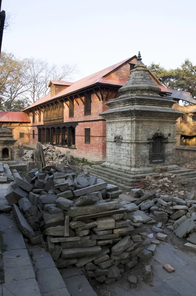 Templos Hindúes Katmandú Nepal Shiva Templos Del Templo Crematorio Pashupatinath — Foto de Stock