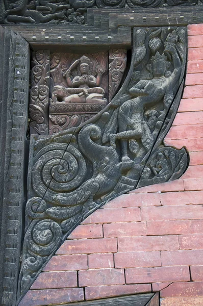 Patrón Antiguo Árbol Forma Serpientes Naga Hembra — Foto de Stock