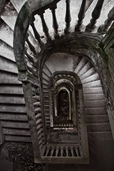 Gothic Abandoned Ladies Abandoned Hotel Gagripsh Stock Photo