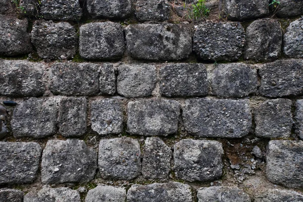 Antigua Pared Sombría Piedras Grises Piedra Fondo — Foto de Stock