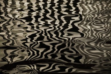 Çizgili vel dokusuna benzer oluşturan su dalgaları