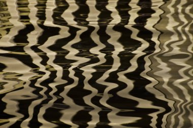 Altın çizgileri ve dalgalar su yüzeyi ipek, tex arka plan