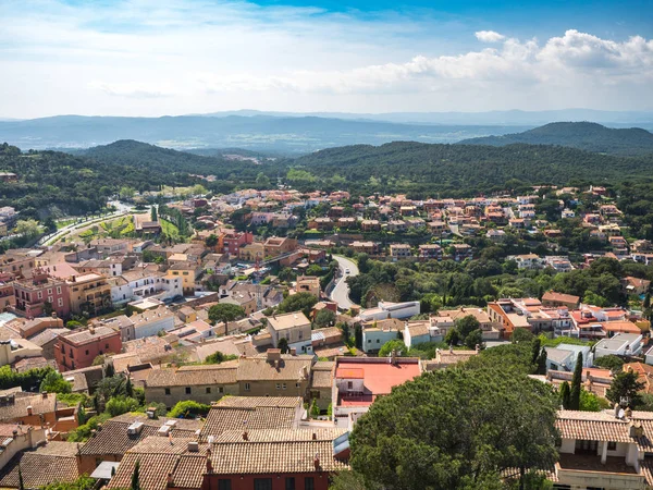 Blick Von Der Burg Begur Auf Das Dorf Begur — Stockfoto