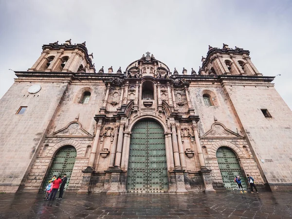 Cusco Perú Enero 2017 Vista Catedral Plaza Armas Cusco Perú — Foto de Stock